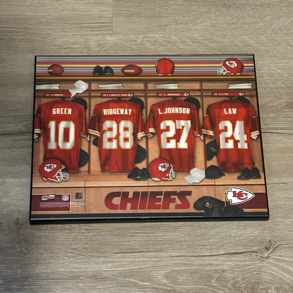 Vintage Kansas City Chiefs Wooden Wall Art (2004 Season)